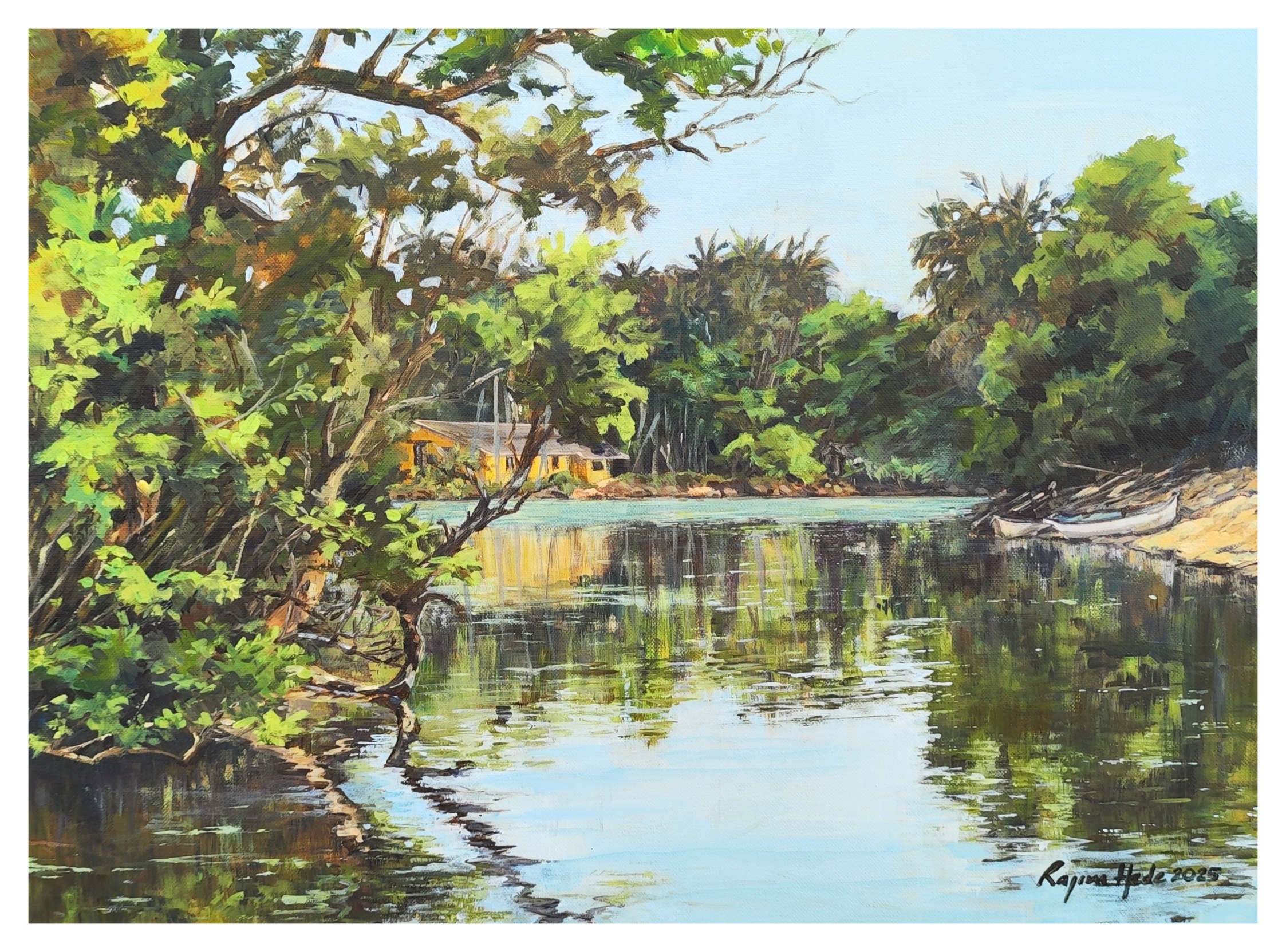 Click to zoom in and see brushstroke detail Sarmanas (original)