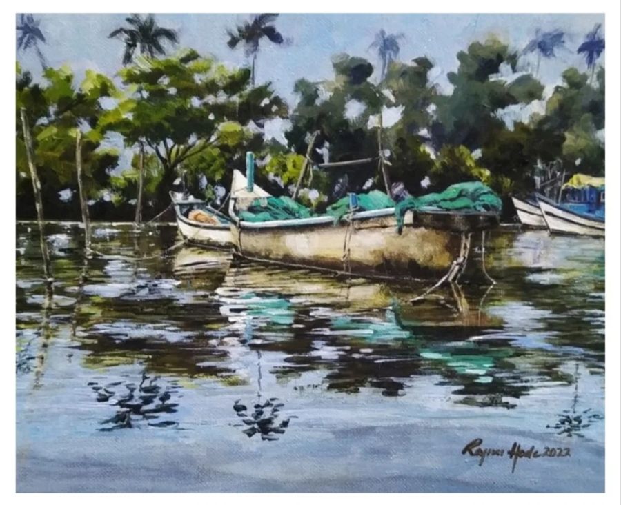 Sinquerim- Fishing canoes